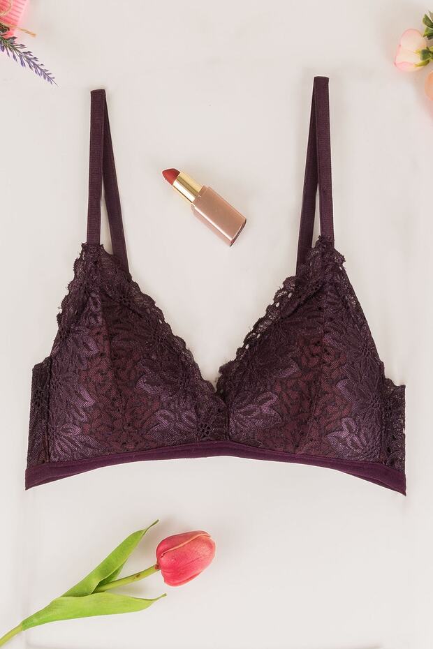 New Season 1200 Purple Padded Bralet