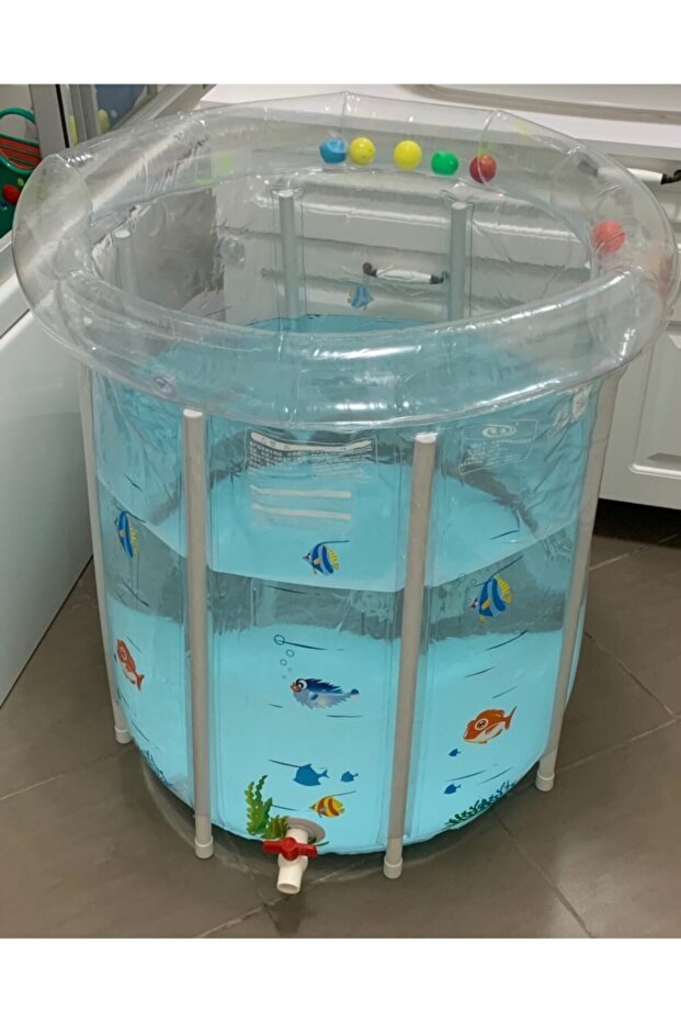 Bebek Aktivite Havuzu Sarı Simitli Set - 4