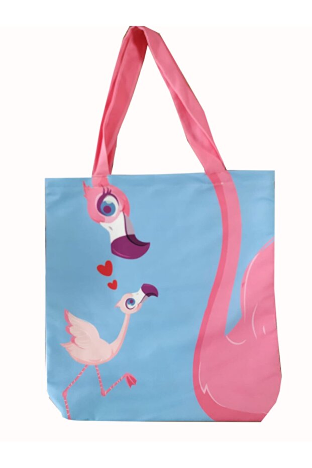 حقيبة شاطئ بنمط فلامنغو - 2