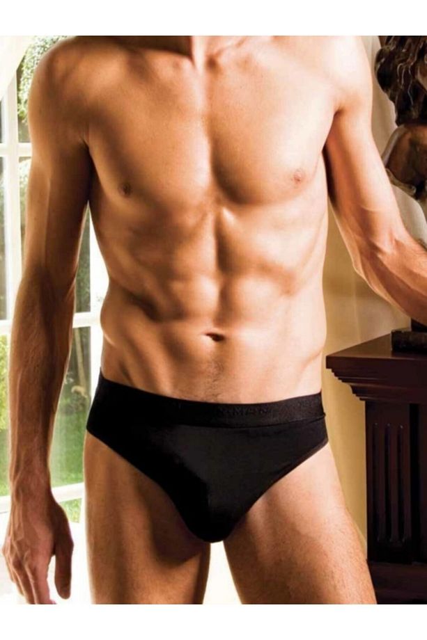 701 Beli Lastikli Erkek Slip Külot Siyah - 1