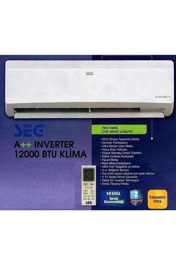 12000 Btu Inverter Duvar Tipi Split Klima - 4