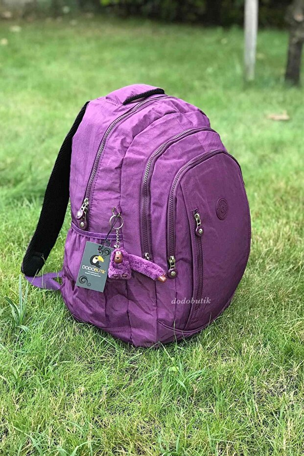 Large Size Rain Resistant Multi-Pocket Backpack - 1