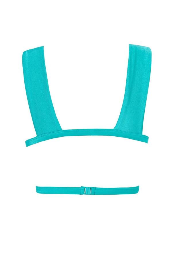 Çapraz Bağlama Detaylı Triangle Bikini Üstü - 2