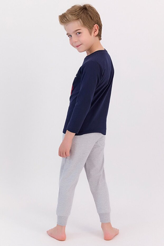 Authendic Brand Navy Blue Boy's Pajama Set