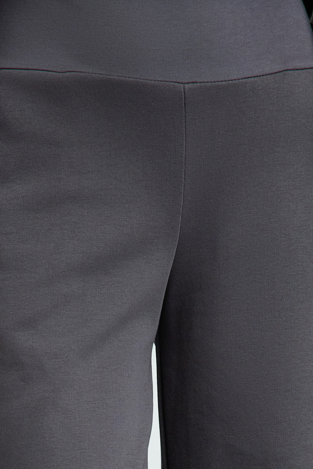 Antrasit Ince Ekstra Yüksek Bel Wide Leg/Geniş Kesim Pantolon TWOAW25PL00026 - 8