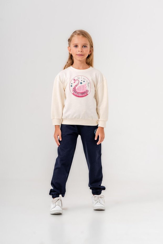 All I See Is Magic Printed Leggings and Top Tracksuit Set for Girls with Print Detail on the Legs