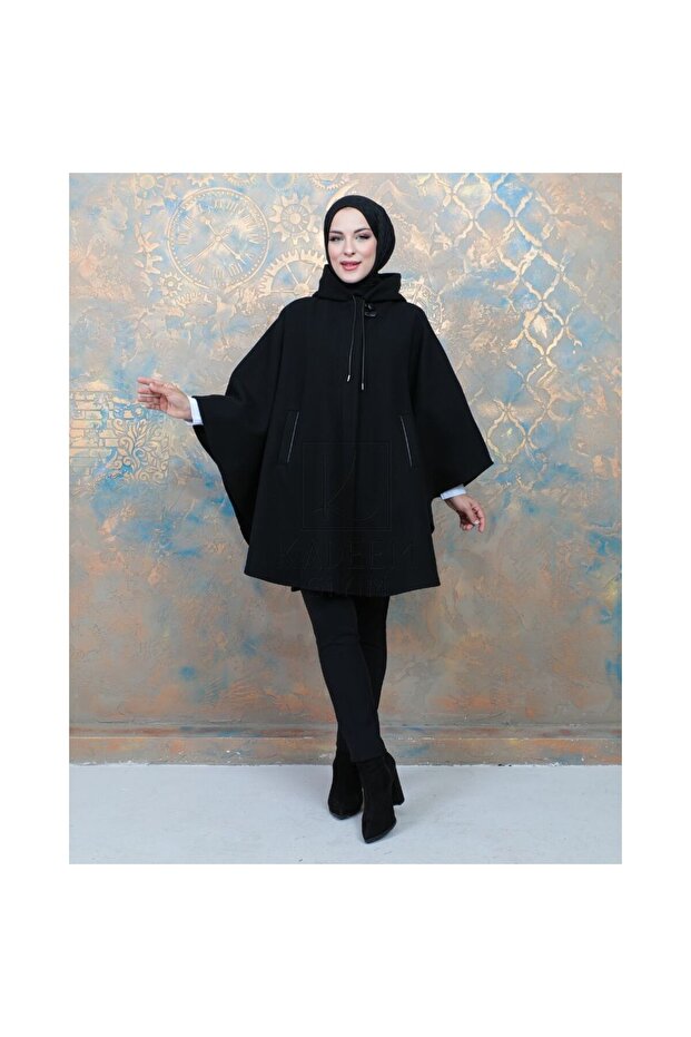 Panço Örme Kaşe  oversize -siyah - 6