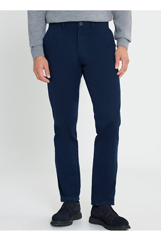 Altınyıldız Classics Normal Waist Comfort Fit Navy Blue Men's Trousers Ace012510181_Pant Side Pocket