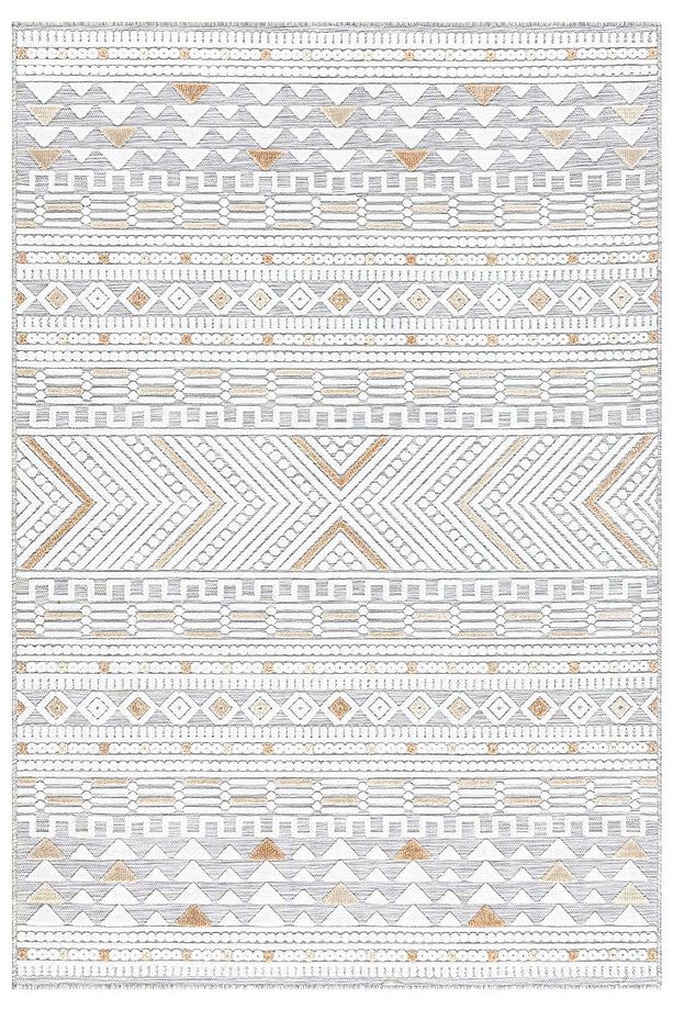 Sand Gri Sarı Katlanabilir Kolay Temizlenebilir Halı 65550a - 3