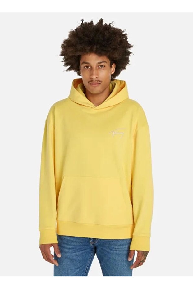 Tjm Rlx Signature Hoodie Ext Men's Yellow Sweatshirt Dm0Dm17990Zho