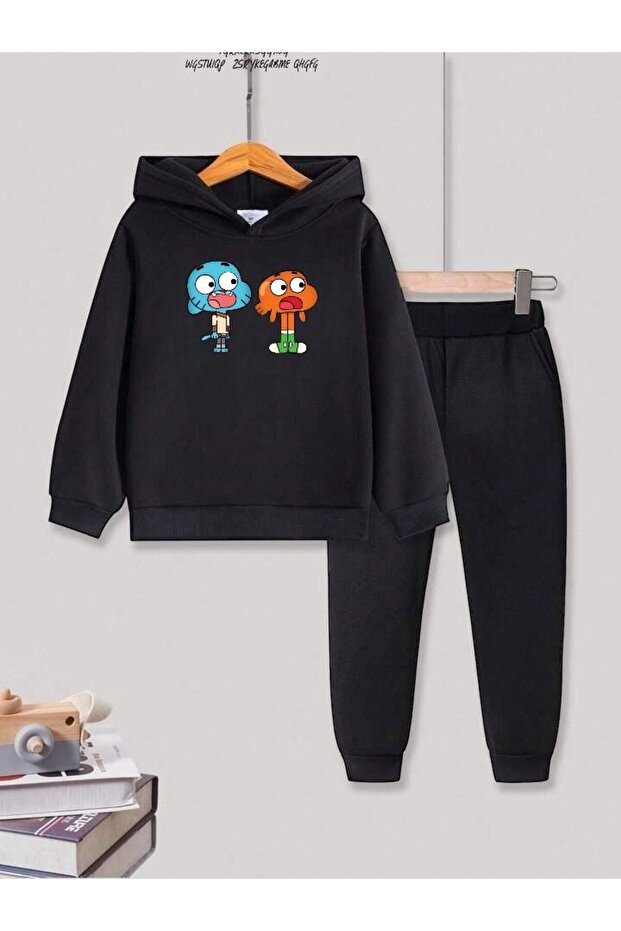 Children's Tracksuit Set Gumball Printed Unisex Oversize Pattern