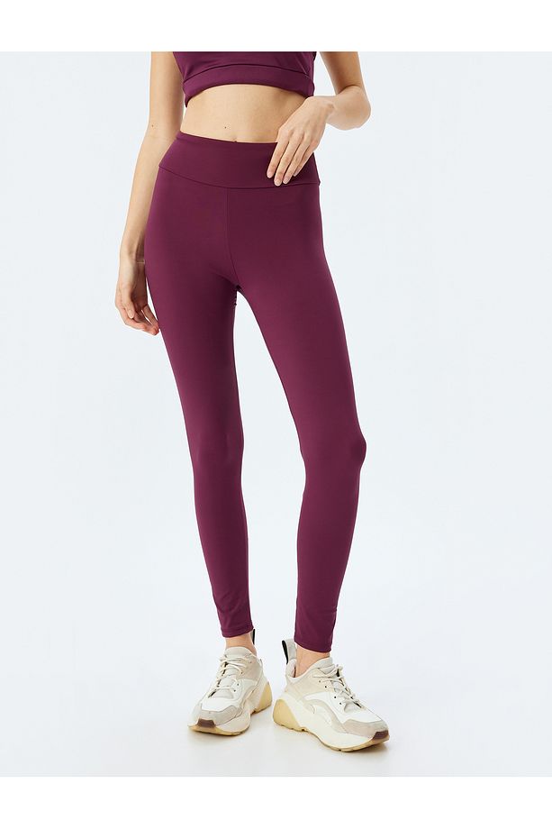 Spor Tayt Yüksek Bel Yumuşak Tuşe Slim Fit - 3