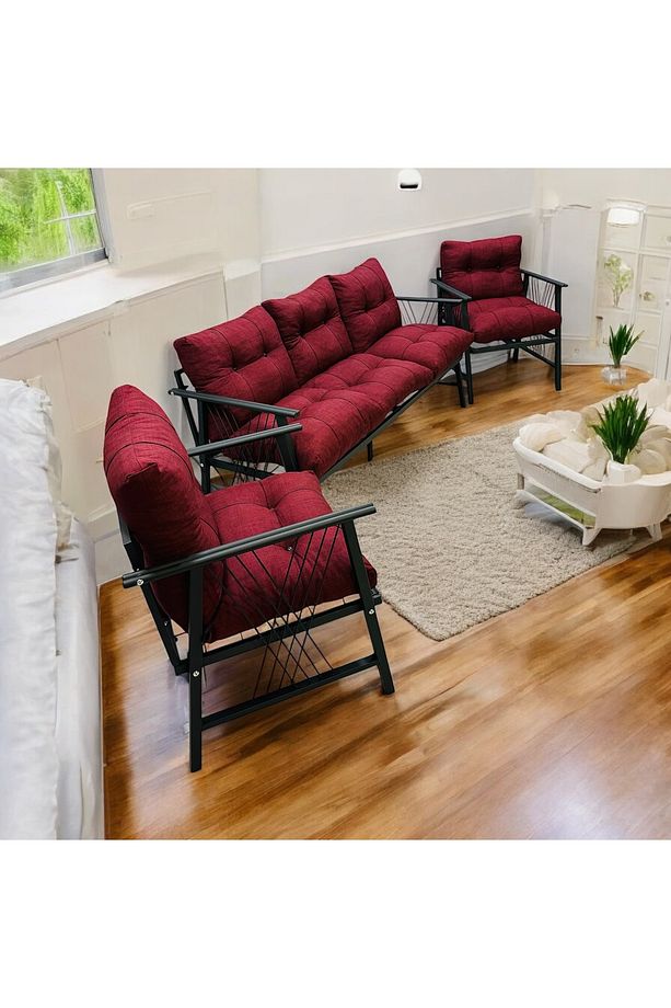 Lüx Bahçe Balkon Mobilyası , Koltuk Takımı ,Çay seti 3-1-1 - 1