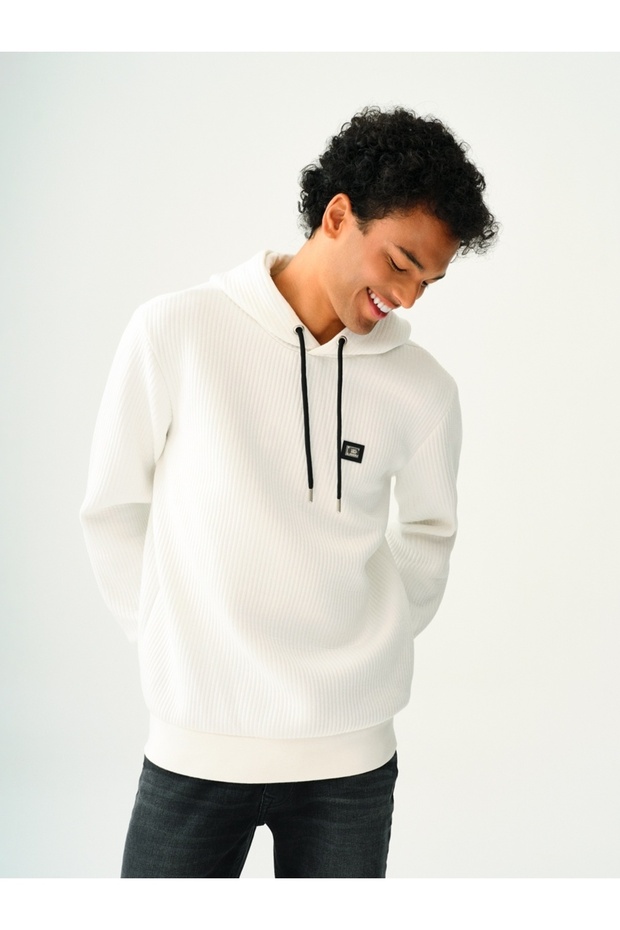 Erkek Sweat Lf2037308 Whıte - 1