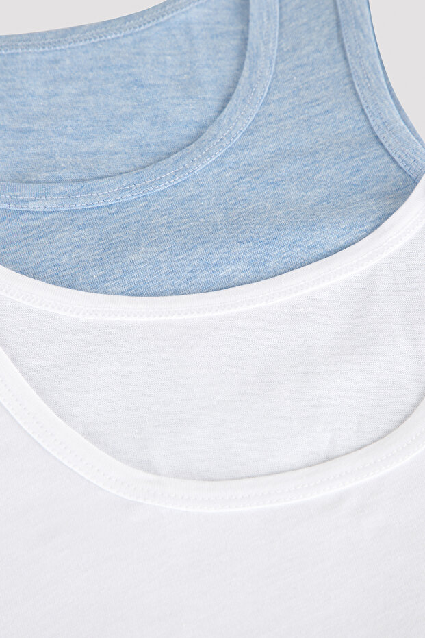 Erkek Çocuk Blue Basic 2li Atlet - 1