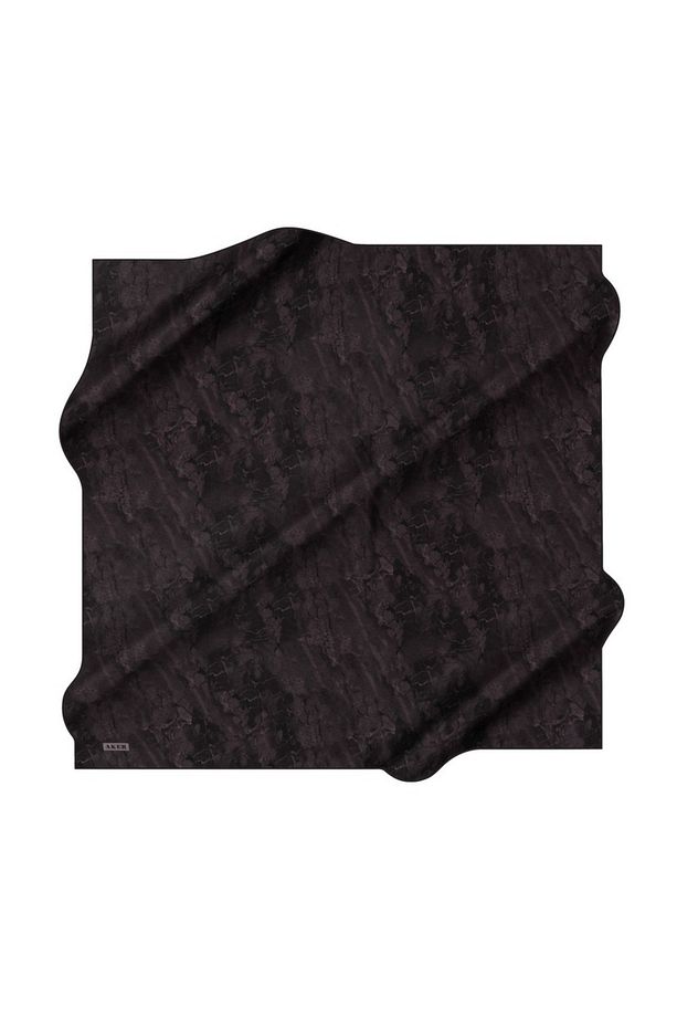 İpek Eşarp - 8925713-914 Siyah Antrasit Twill - 2