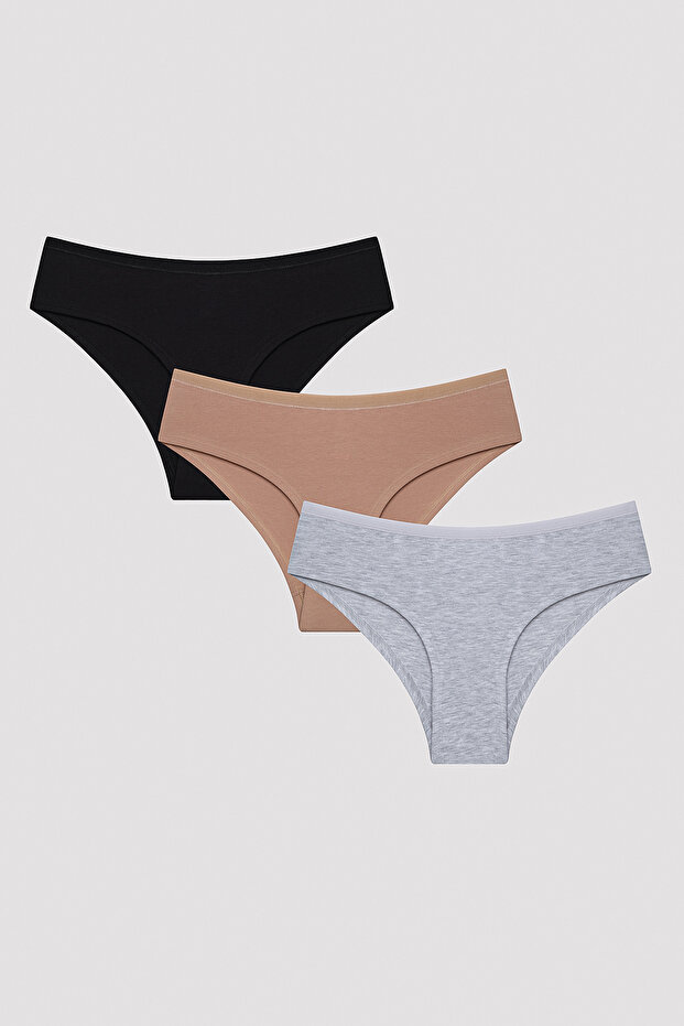 New Basic Çok Renkli 3lü Hipster - 1