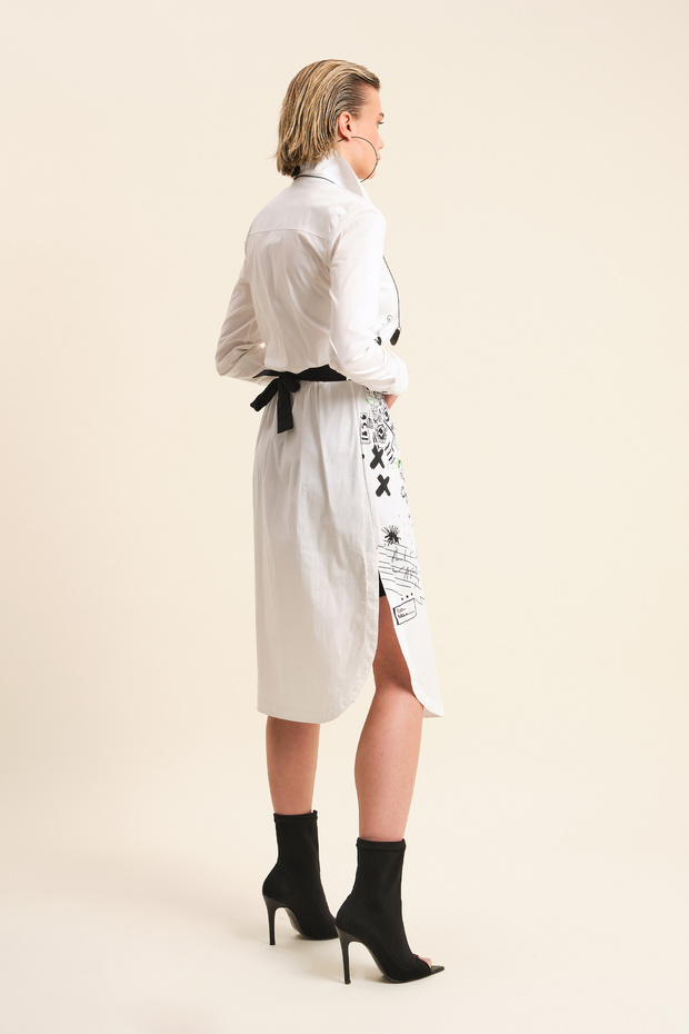 Baskılı Uzun Gömlek - 3