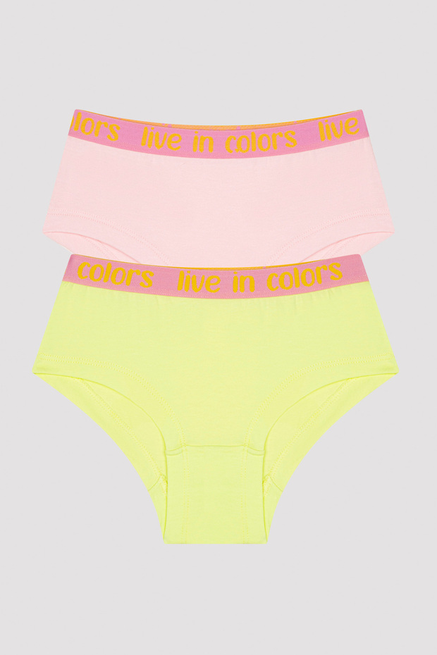 Girl's Live In Colors 2-pack Hipster Panties