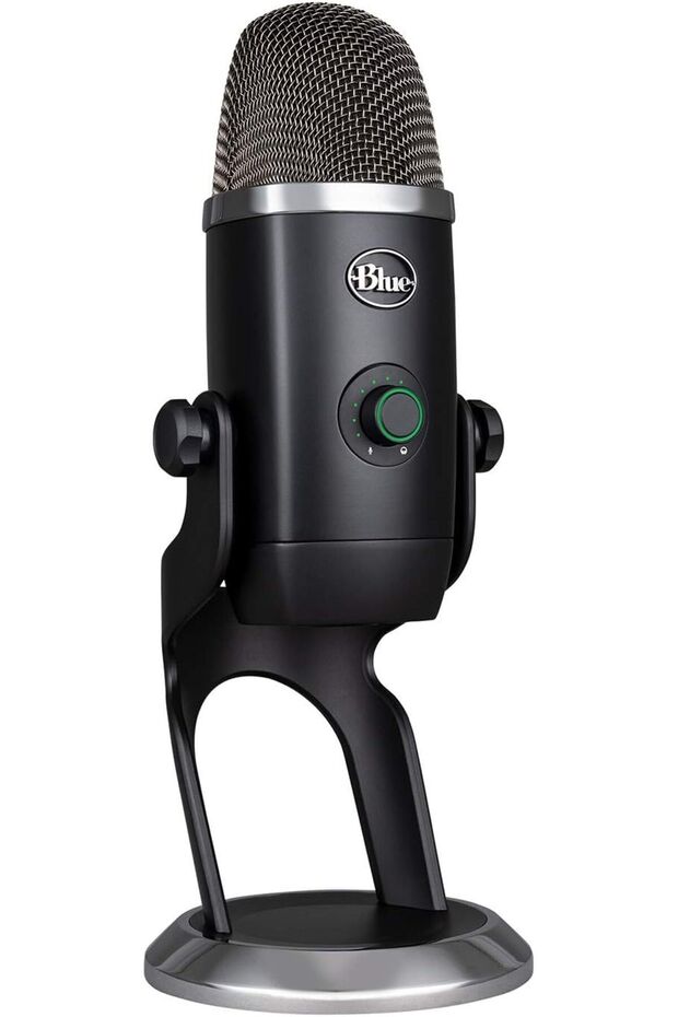 Blue Yeti X Profesyonel USB Kondansatör Mikrofon PC, Mac, Oyun, Kayıt için - Blackout - 1