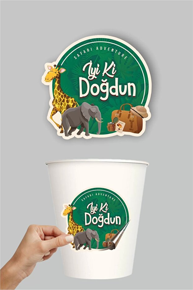 Safari Concept *sticker (label) 20pcs * Adhesive Paper