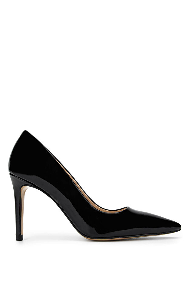 Women's Genuine Leather Black Patent Leather High Heels