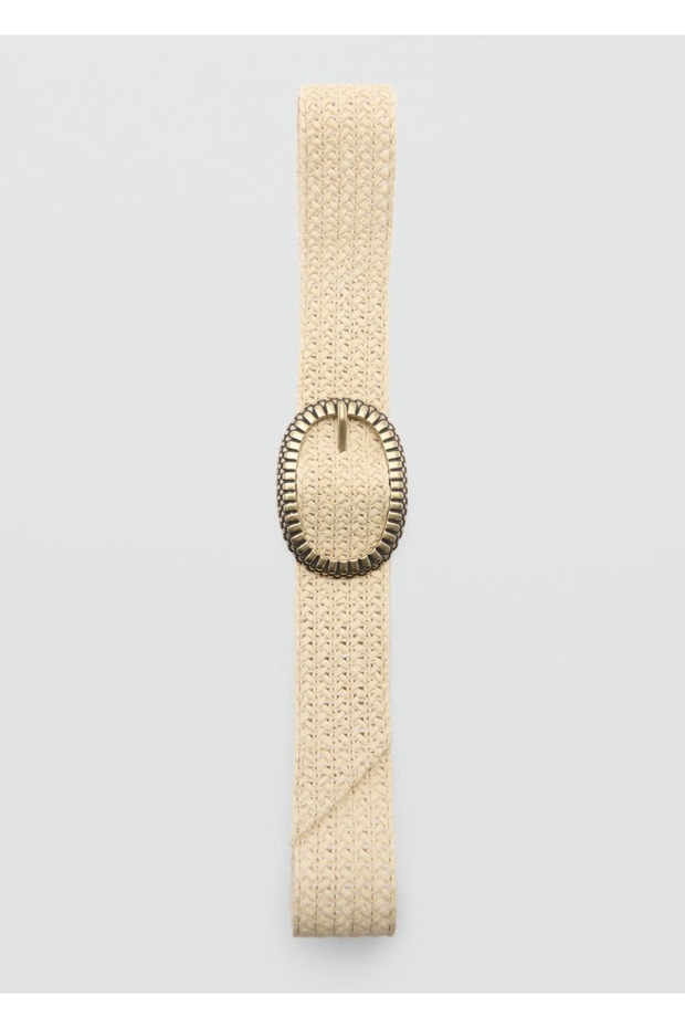 Doğal elyaf tokalı kemer - 5