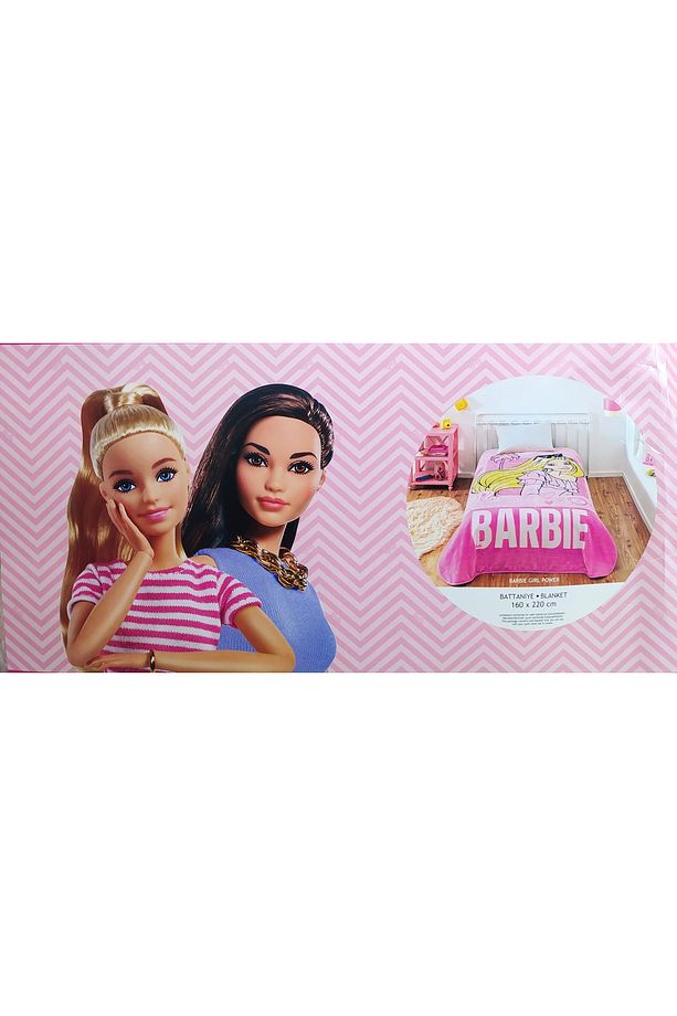 Barbie  Lisanslı Tek Kişilik Battaniye - 2
