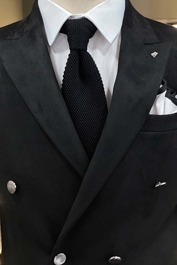 Süet Kruvaze Ceket - 5