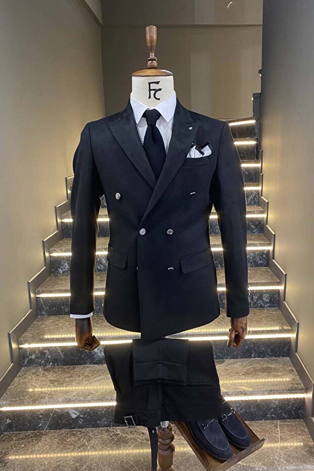 Süet Kruvaze Ceket - 3