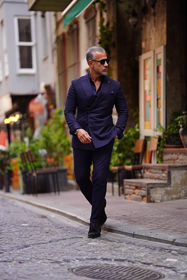 BRİTLİ KRUVAZE TAKIM ELBİSE - 2