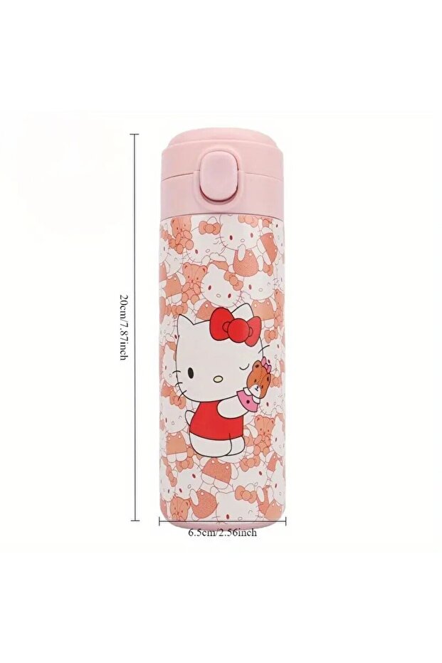 Çocuk termos paslanmaz çelik hello kitty figürlü H014 - 2