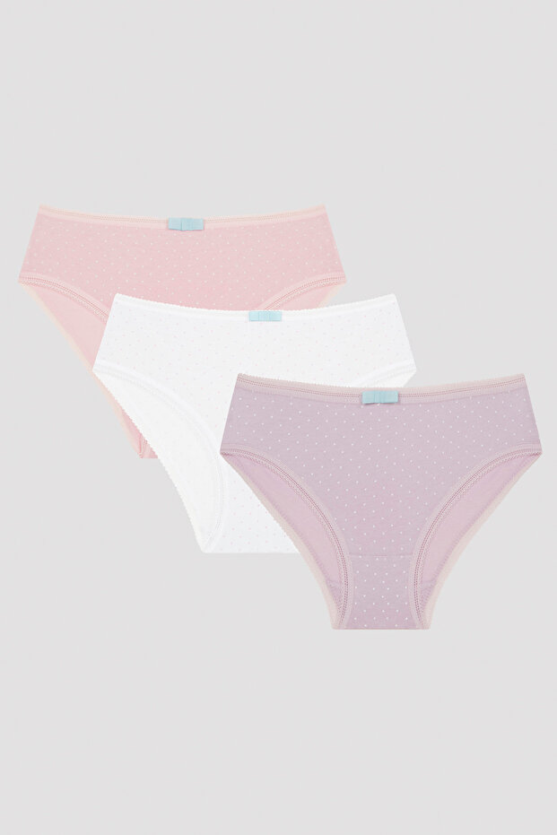 Girl's Floral 3-Piece Slip Panties