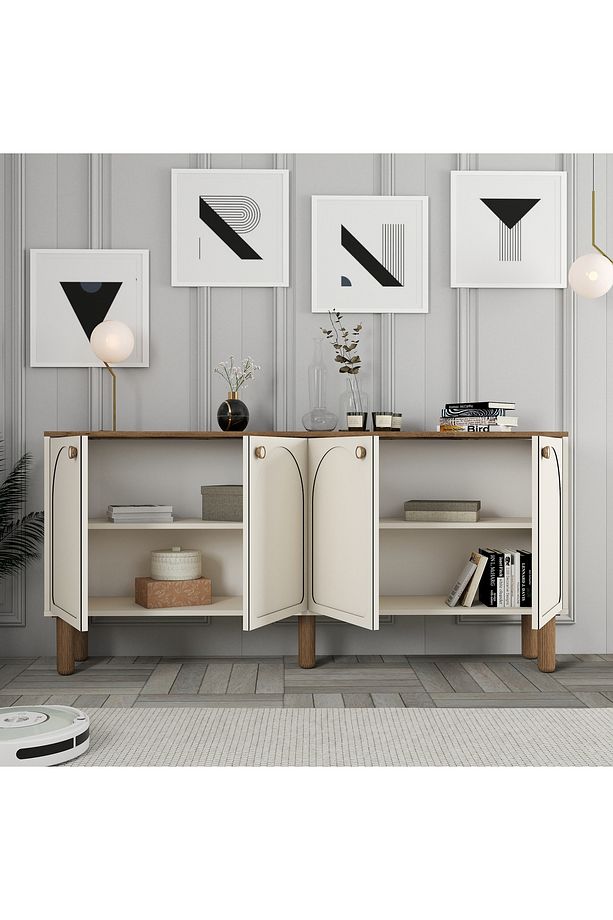 Bohem 3lü Salon Takımı - Krem - 3