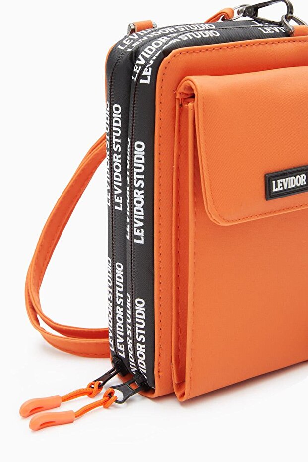 Studio Turuncu Çanta-Askılı Cüzdan Çanta - 3