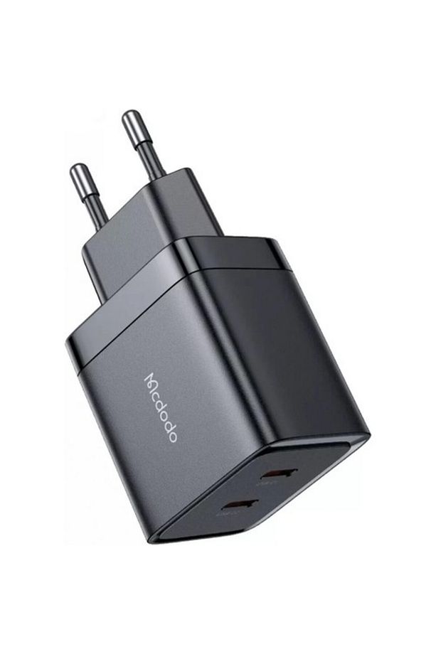 Ch-2501 Gan 40w 2xtype-c Girişli Hızlı Şarj Adaptörü Siyah Ch-2 - 1