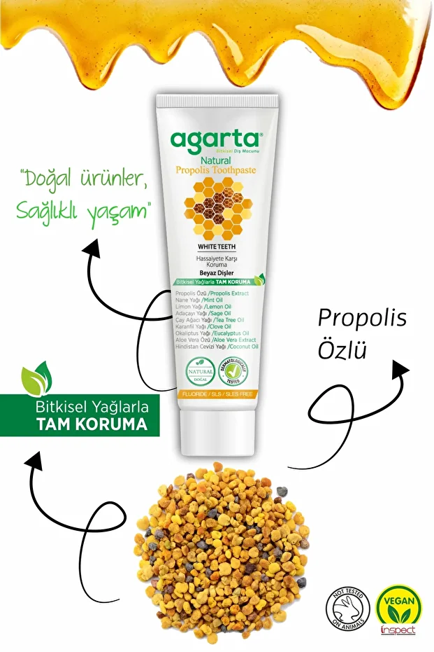 Fluoride-Free Toothpaste with Natural Propolis 100 ml - 4