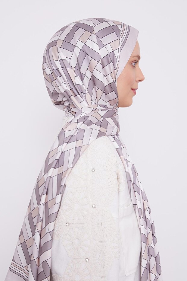 Mink Cube Pattern Angel Shawl - 3