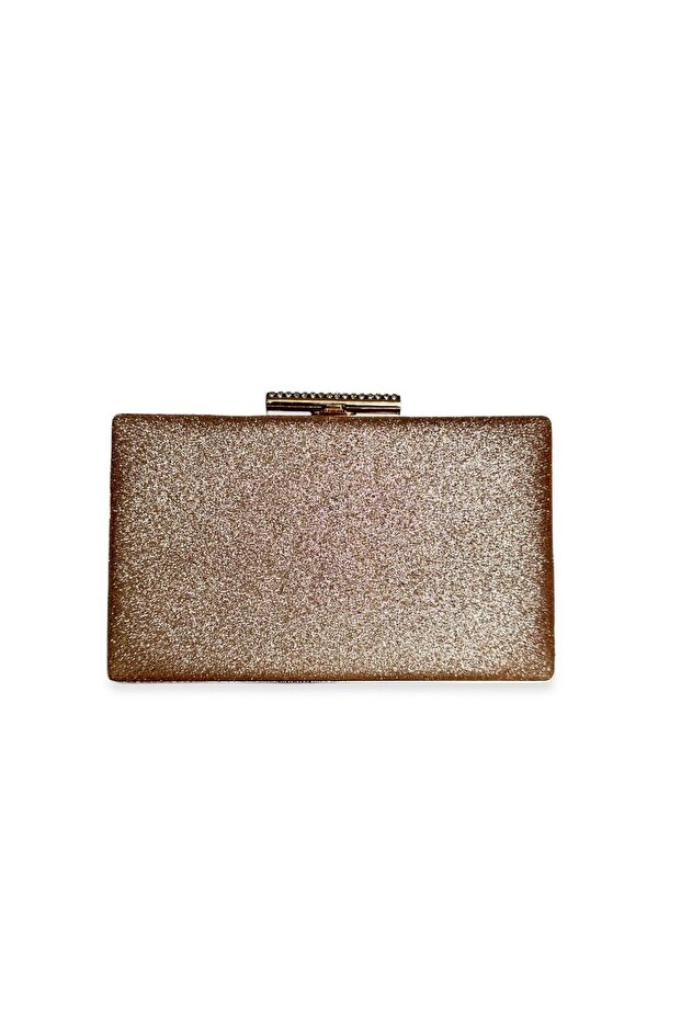 Rosegold Color Glitter Evening Dress Bag Evening Bag Purse