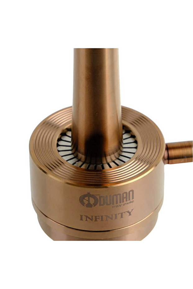 INFINITY NARGİLE - SİYAH CAM-BRONZ GÖVDE - 5