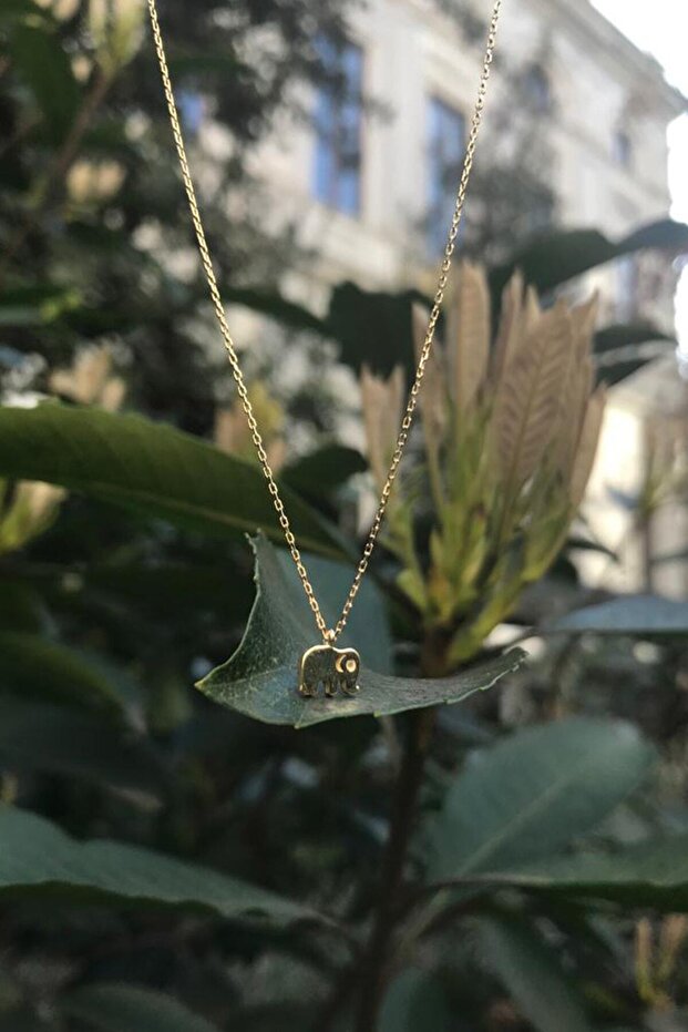 Fil Gümüş Kolye - 5