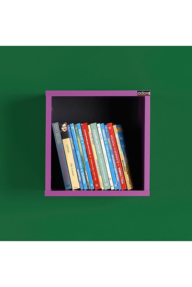 Rainbow Genç Odası Duvar Rafı - Mor - 2