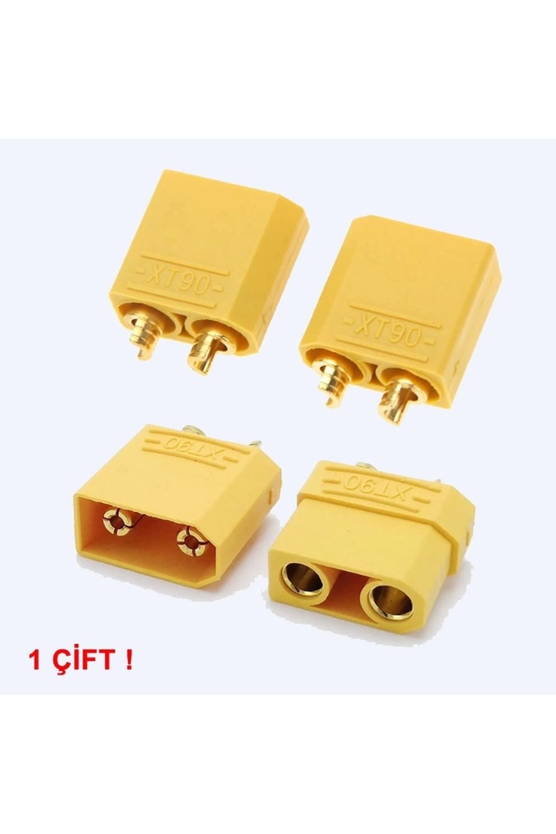 XT90 Konnektör Dişi Erkek Soket Çifti LiPo Pil Batarya Bağlantı - 3