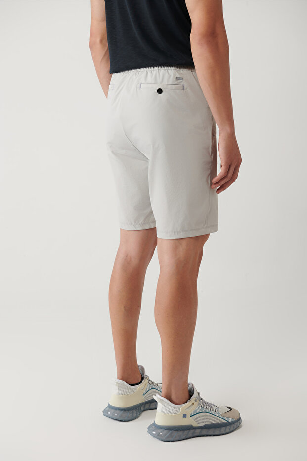 Erkek Taş Beli Lastikli Bağcıklı Su İtici Bi-Stretch Relaxed Fit Şort A41Y3635 - 5