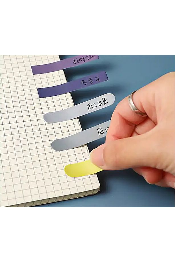 Sarı - Yeşil Temalı 6 Renkli Not Seti • Post-it • Sticky Note (GGK-MB032) - 2