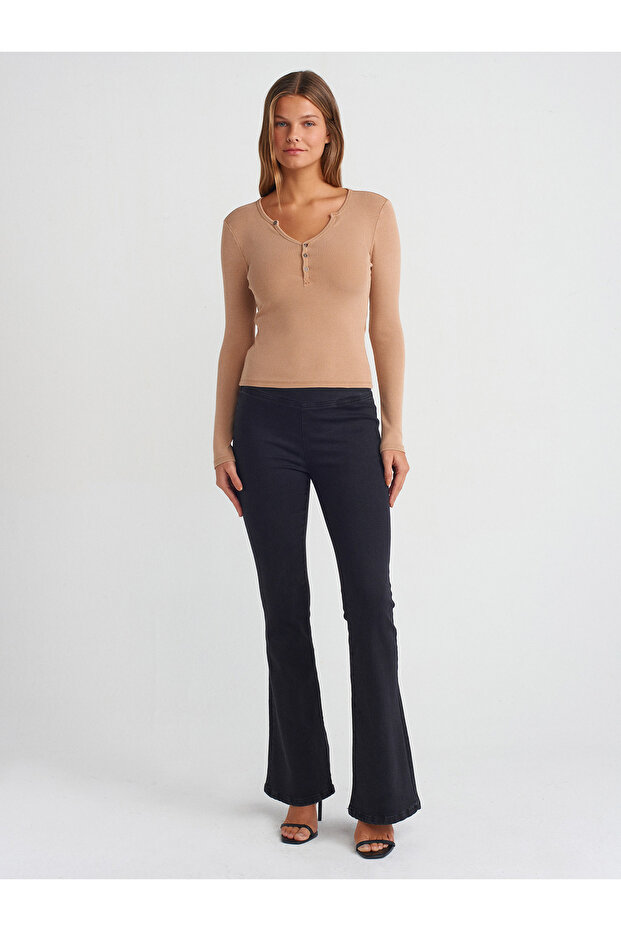 31158 Efect de spălare Top-Bej - 3
