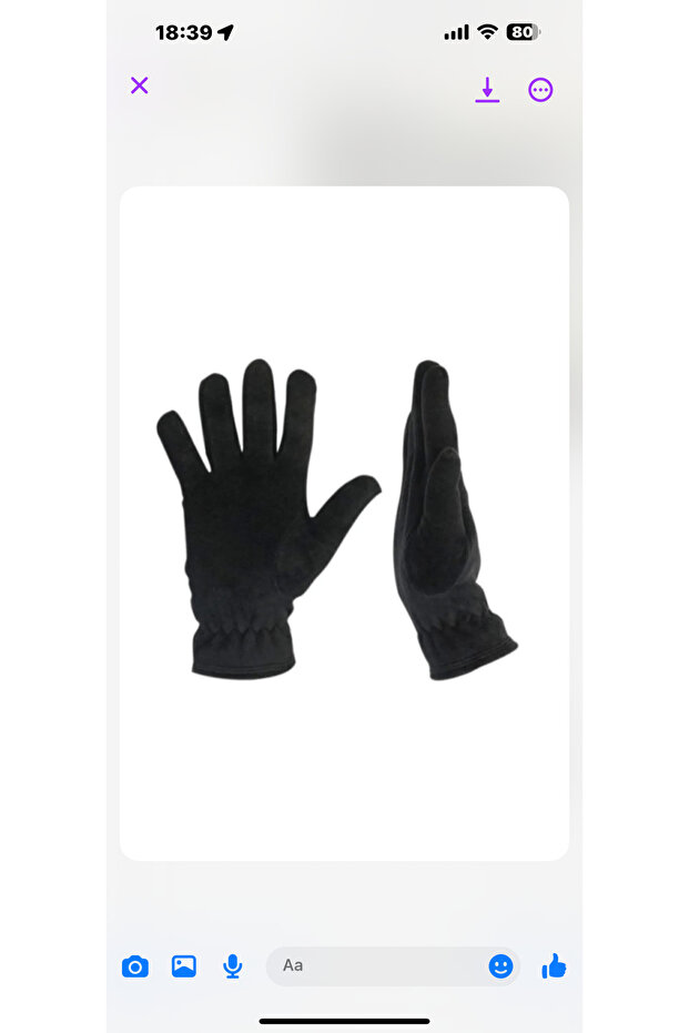 Unisex Black Thermal Winter Quality Fleece Gloves