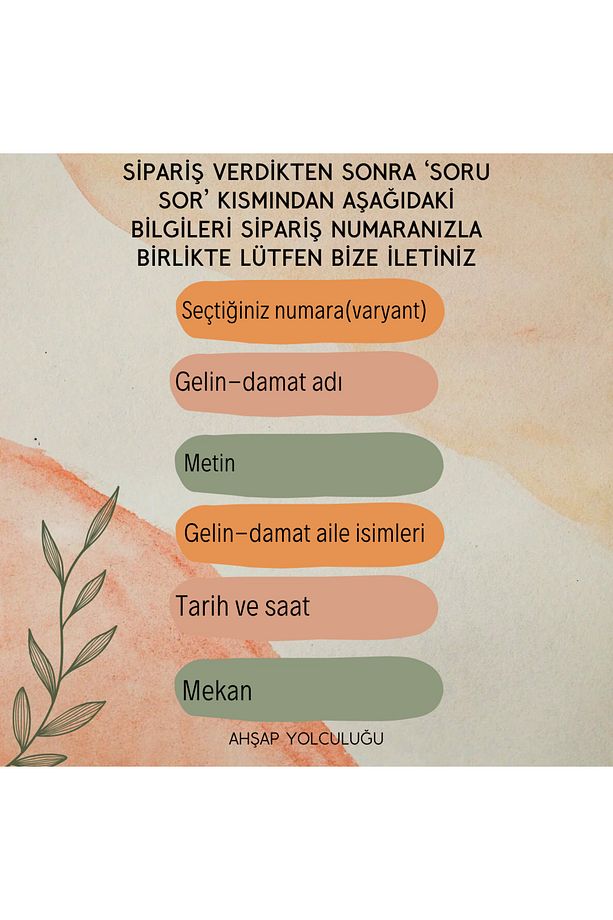 Kelebek Modelli Ahşap Düğün - Nişan Davetiyesi (10 Adet) - 8