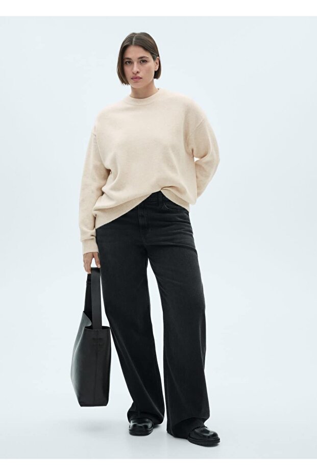 Yuvarlak yaka triko kazak - 6