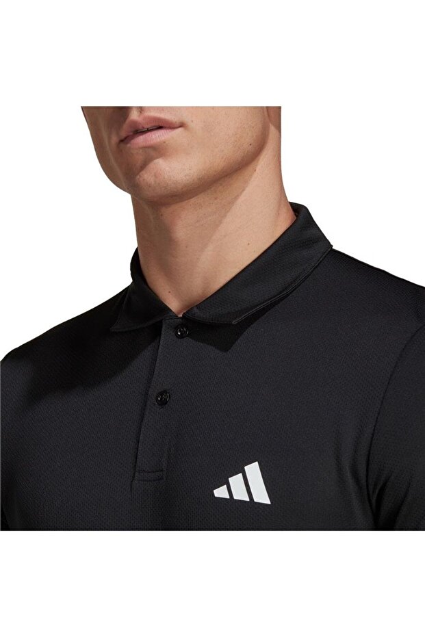 Essentials Erkek Siyah Polo Tişört (IB8103) - 6